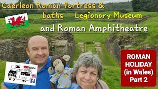 305 Caerleon Castle Roman Fortress and Baths Legionary Museum and Roman Amphitheatre Wales [upl. by Anod]