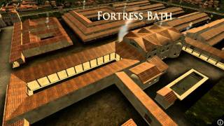 Animation of ancient Roman Fort in Caerleon Wales [upl. by Rand]