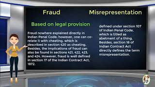 What is Difference Between Fraud amp Misrepresentation [upl. by Roxana]