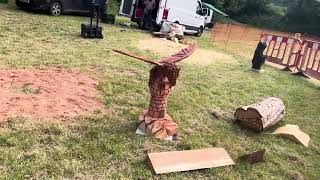 A fabulous range of wooden sculpture at Caerleon festival 2024 [upl. by Ashli]