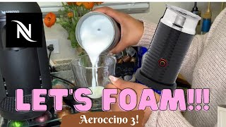 How To Foam Milk With Aeroccino 3 Make Coffee With Foam Tips amp Tricks  Easy Foamed Latte Recipe [upl. by Raina]