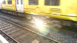 Merseyrail 507 009 making arcs at Birkdale station [upl. by Three]